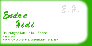endre hidi business card
